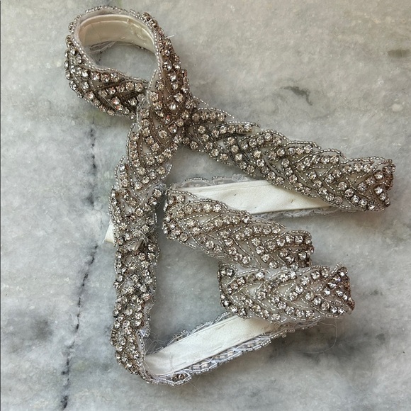 Rhinestone Beaded Bridal Belt | L - Picture 4 of 4
